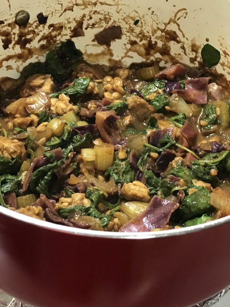 ORANGE TEMPEH IN POT