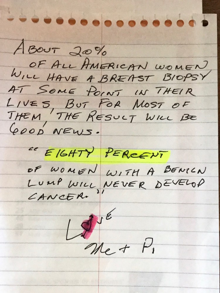 BREAST CANCER MESSAGE FROM STEVE 1